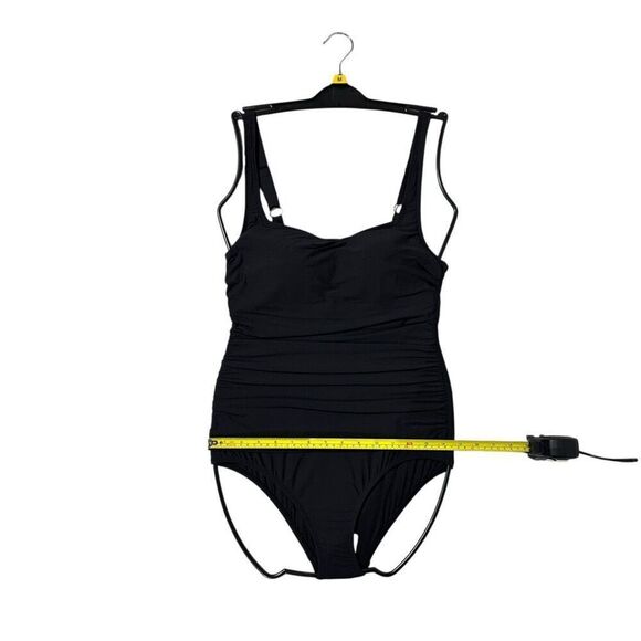 Anne Cole Women’s  Square Neck One Piece Swimsuit Medium Color Black - Picture 6 of 9